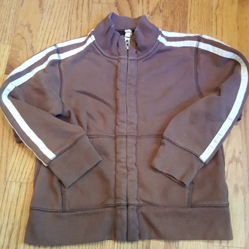 Lands' End Vintage Look Athletic Zip-up Sweatshirt Jacket